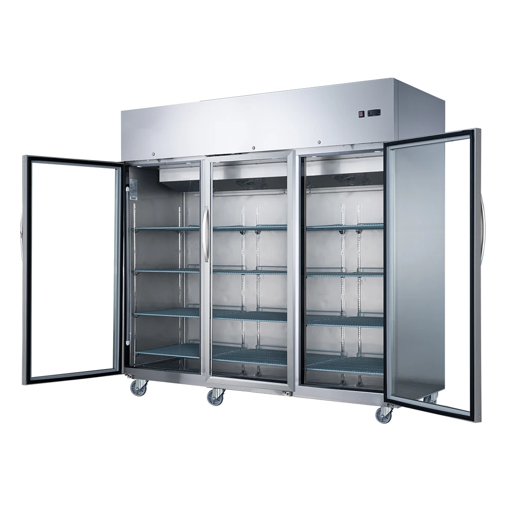 Commercial Refrigeration Equipment Stainless Steel Freezer Upright Refrigerators large capacity restaurant vertical freezer