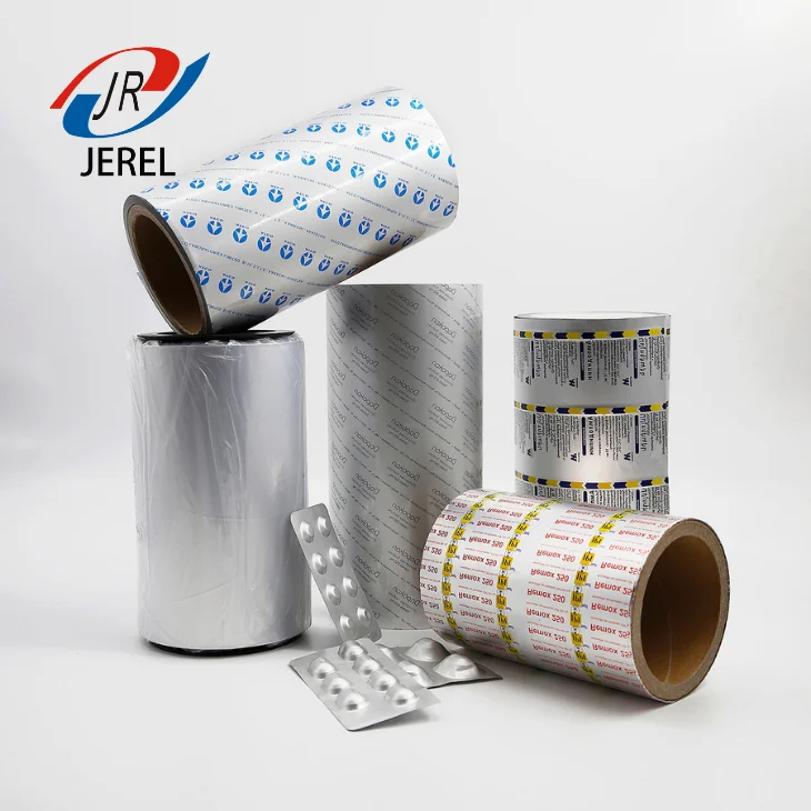 Упаковочная алюминиевая фольга JEREL для печати, толщина 20-30 микрон, фармацевтическая блистерная упаковка
