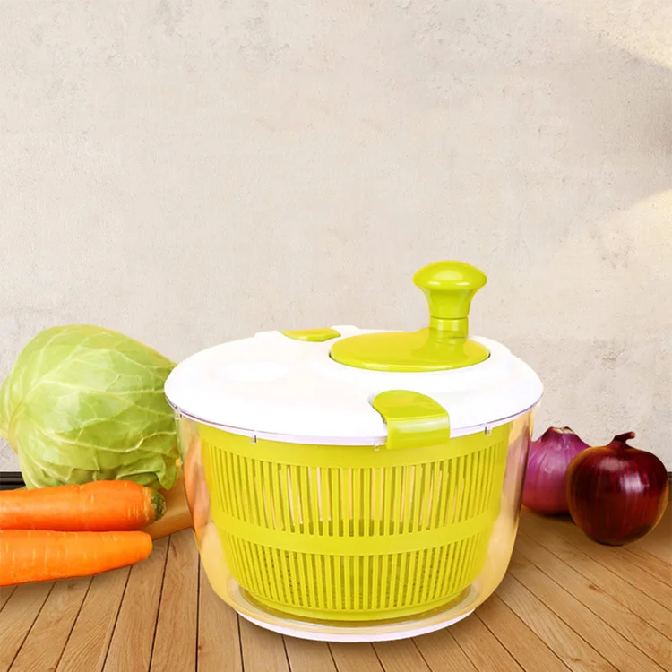 Large Salad Spinner Fruits Vegetables Dryer  BPA Free Drain Lettuce Washer Dryer Drainer Plastic Strainer