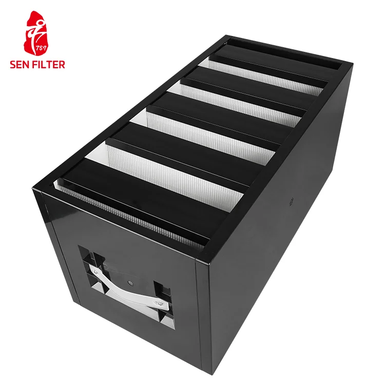 4-Inch Activated Carbon Air Filter with HEPA and Glass Fiber New Box Construction for Alcohol and Smoking Control