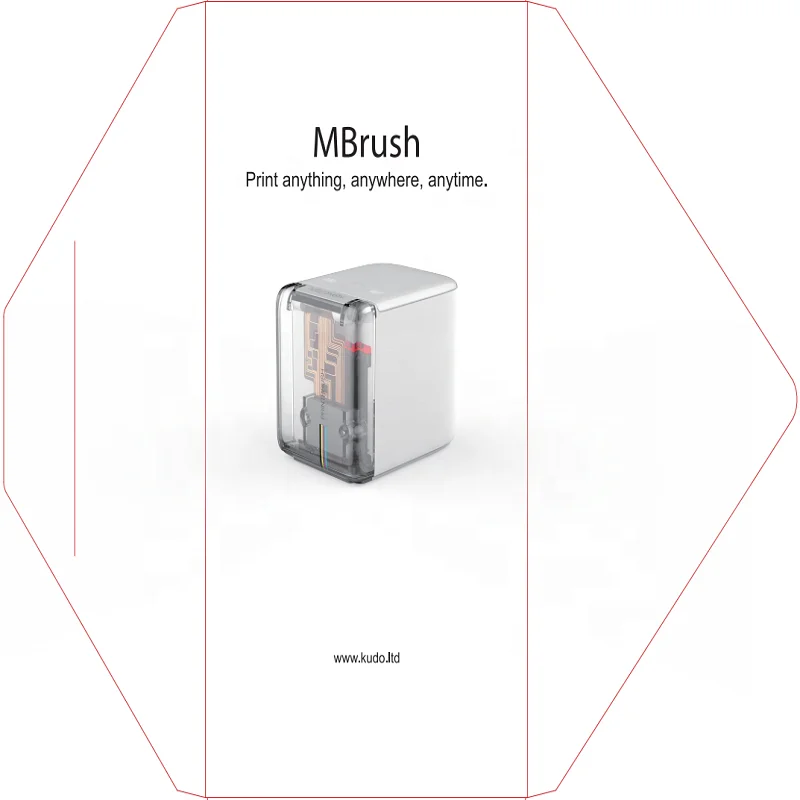 Оригинальный портативный цветной мини-принтер MBrush самый маленький в мире принтер для мобильных устройств