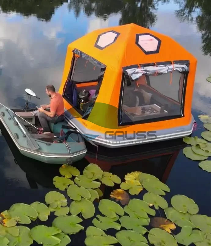 Hot sale china cheap price Outdoor Camping Fishing Raft Boat Inflatable Water Floating Shoal Tent
