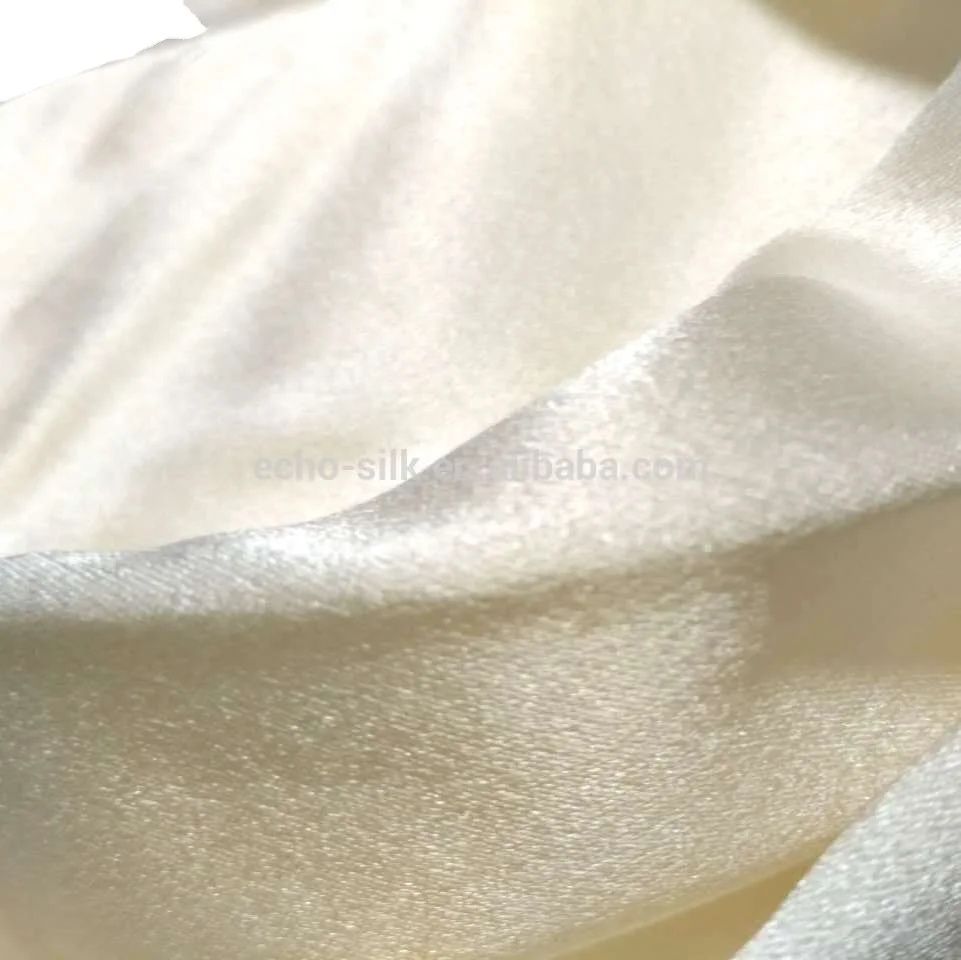 100% silk satin back crepe fabric  for wedding dress