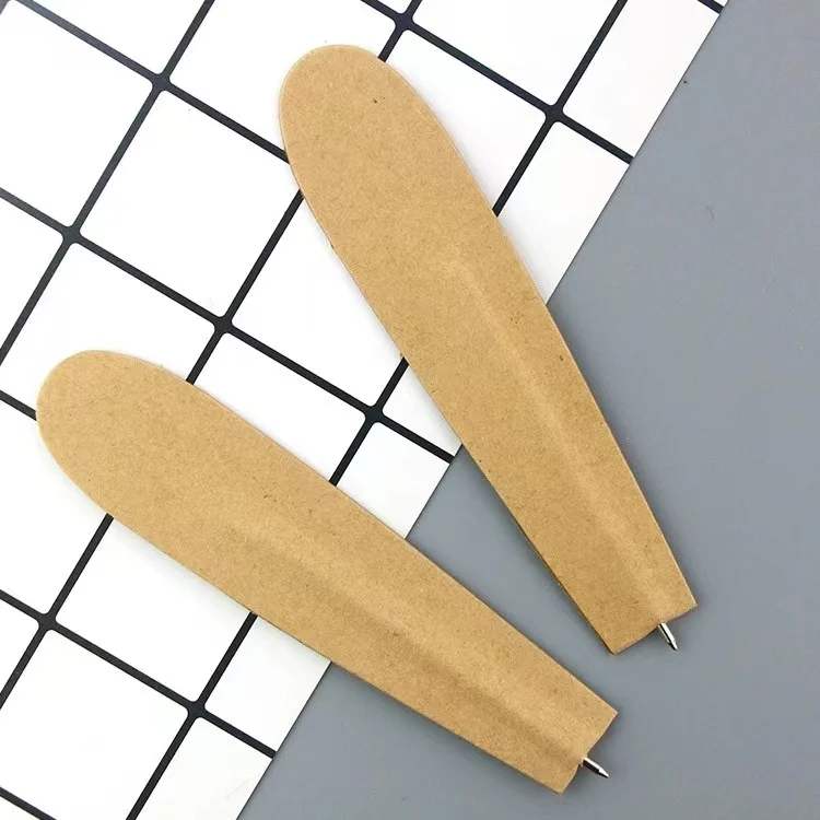 cheap promotion promotional  flat  ECO  paper  customized  bookmark pens  with logo