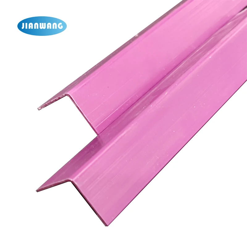 Hot selling model 20x20 Equal Angle PVC Corner Guard Plastic Wall Angle Decoration