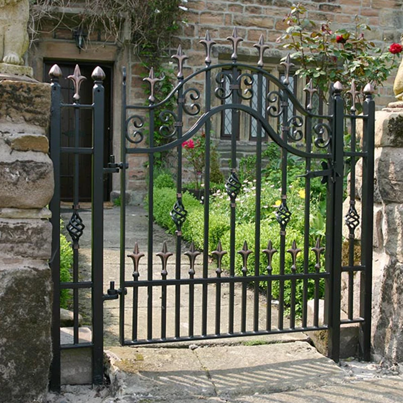 Профессиональный производитель, кованые ворота и забор, недорогой кованый забор, новый дизайн, 2019