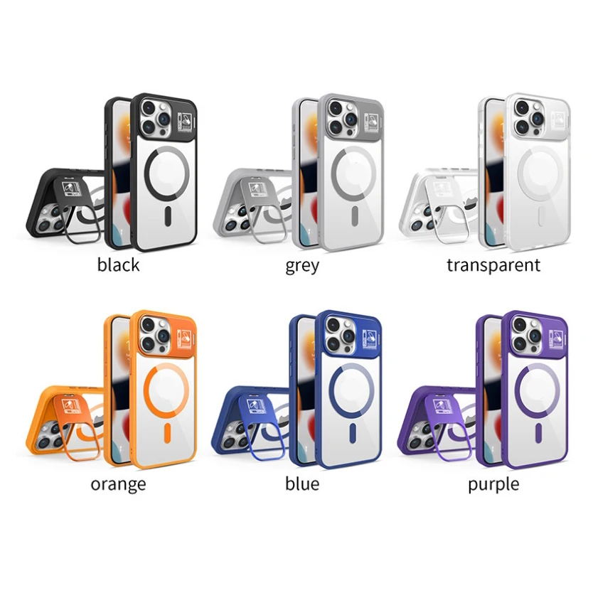 China suppliers 2 in 1 stand protective cover magnetic wallet phone cover silicone mobile phone card holder for Iphone