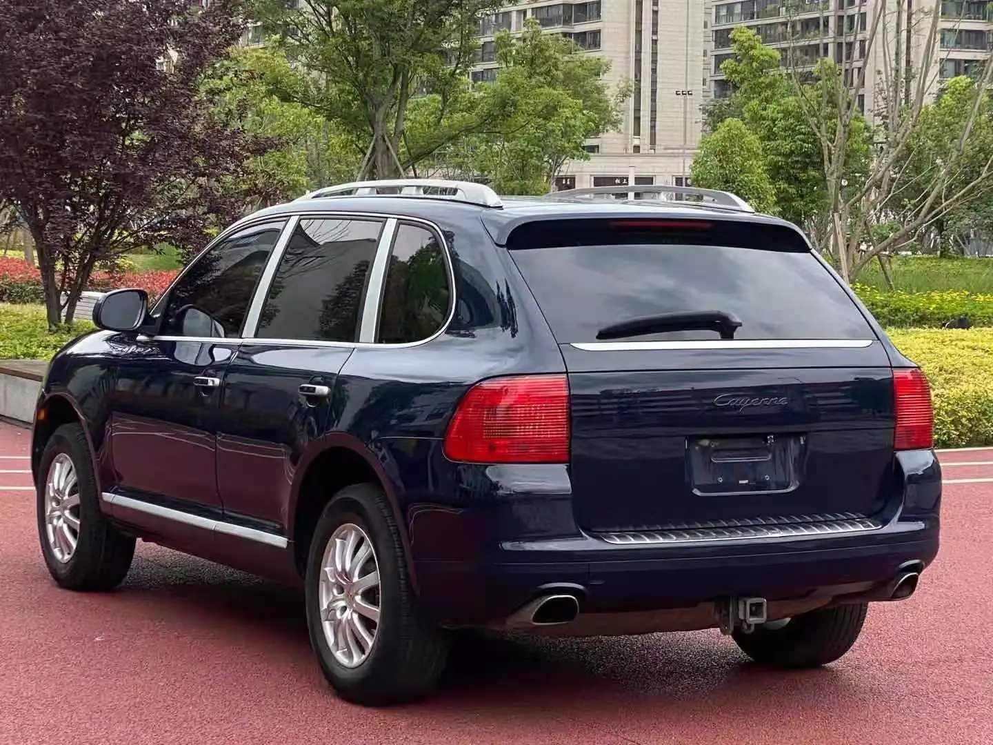 2006 лет синий 3.6L левый руль используемые автоматические электрические автомобили для Porsche Cayenne автомобильное б/у