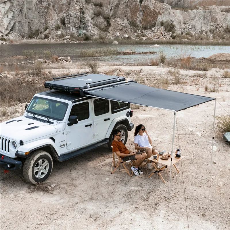 Extendable Aluminum Car Side Awning by Wild Land Ideal 4WD Accessory Outdoor Camping and Recreation for 4x4 Vehicle SUV Camping