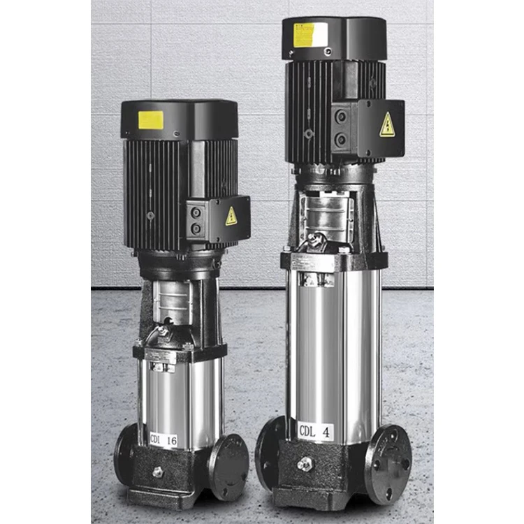 AC 380V cdlf vertical multistage centrifugal pump stainless steel impeller hot water circulating pump