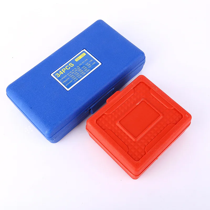 Automotive Mechanic Tools 34Pcs E-Torx Sockets Bit Set 3/8' 5/16' Drive Kit With Storage Case Car Repair Tool Box