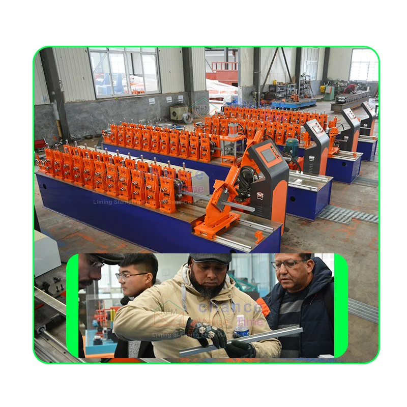 Liming Fully automatic stud keel roll forming machine iron angle keel making machine With Wholesale high quality