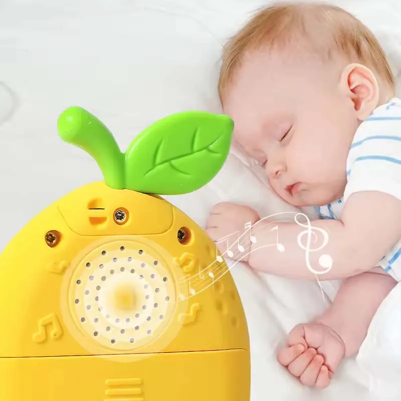 2024 Baby early education sleeping story mobile ohone toy fun lemon baby music learning phone toy with music light
