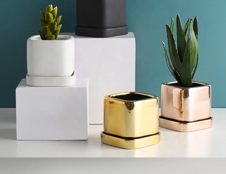 Nordic home decoration modern planter mini pots ceramic flower pot office succulent pots