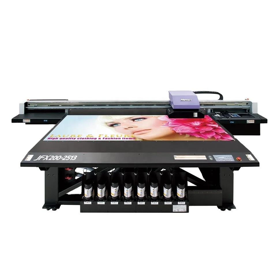 Оригинальный струйный принтер MIMAKI JFX200-2513 EX UV по требованию пьезоголовка широкоформатный универсальный для стекла и дерева