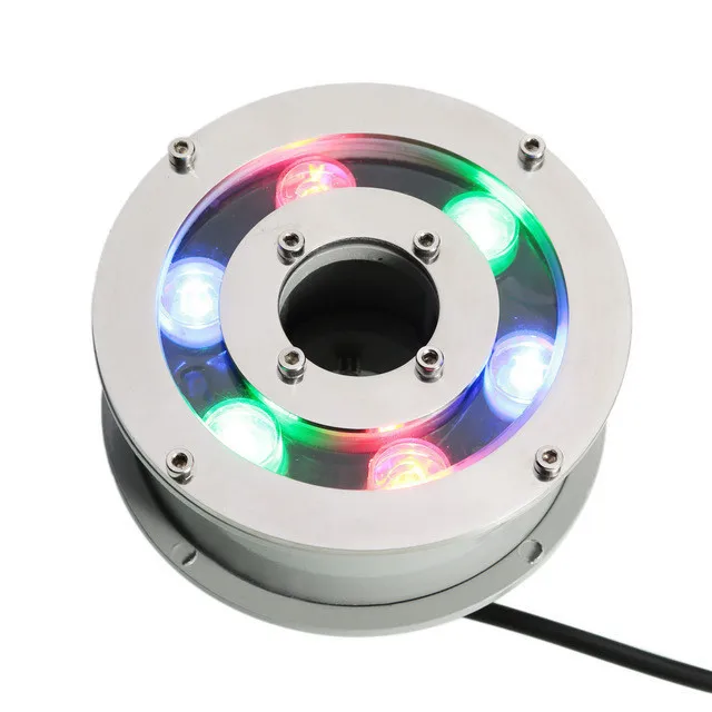 LED Fountain Light 6W 9W 12W AC12V 24V Fountains Waterproof IP68 Pool Light