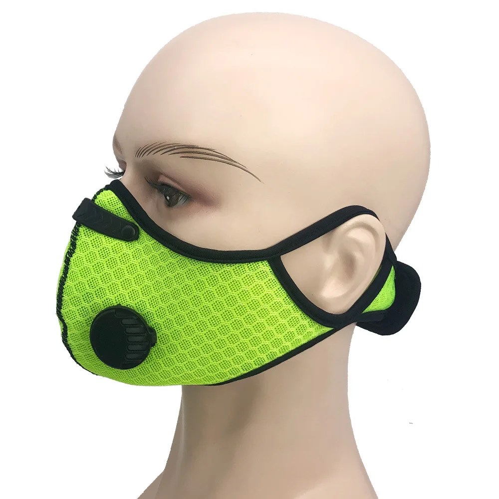 
Cheap Price custom outdoor riding dustproof mask reusable mesh anti smog mask carbon face mask sport 
