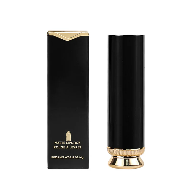 Velvet Non stick Cup Black Gold Tube Matte Neutral Lipstick No Logo New Matte Lipstick