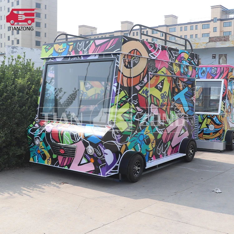 USA Customized modern waffle donut food trailer  With Full Kitchen Equipments