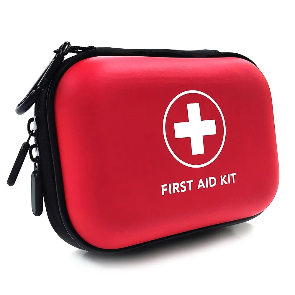 Empty Portable Small Medical First Aid Bag Storage Box PU EVA Case for Outdoor Travel Camping Equipment Medicine Survival Kit