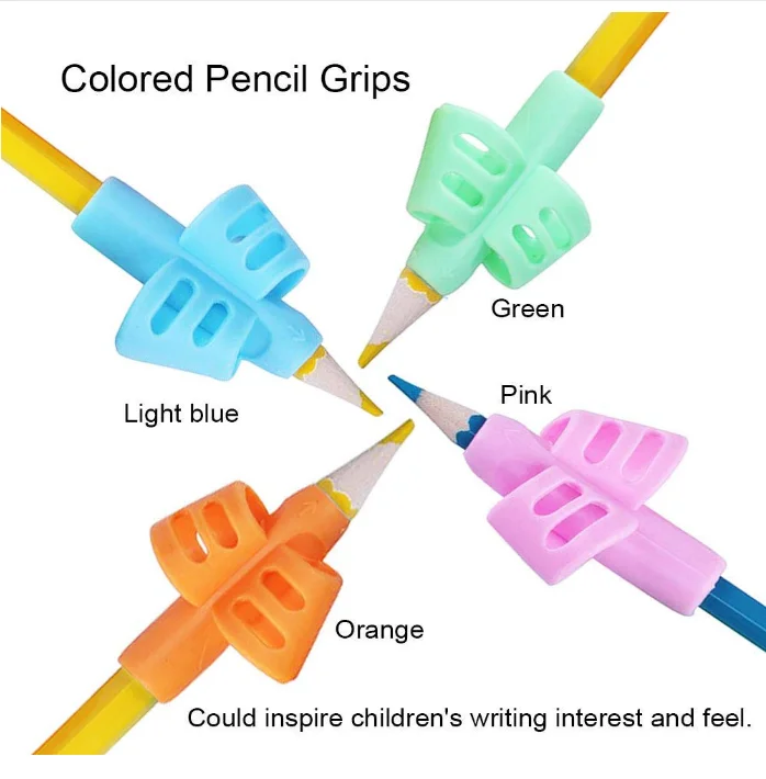 for Kids Learn Write Soft Silicone Candy Writing Aid Grips Trainer Posture Correction Universal Used Pencil Grip