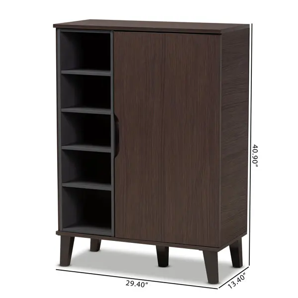 Wholesale Wood 15 Pairs Shoe Cabinet Storage Easy to Take Shoe in Shoe Rack Classic Hallway Furniture
