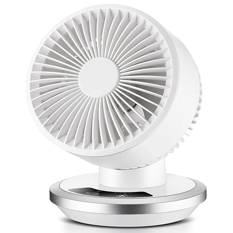 Portable USB Rechargeable Quiet Air Circulator Fan Li Battery 3 Speeds Strong Wind for Home Office Bedroom with 4000mah Table 5W