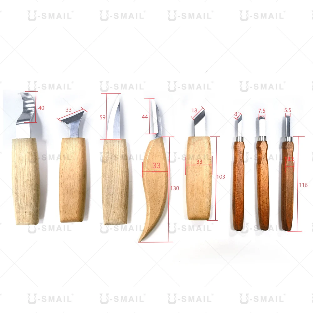 Professional DIY 16PCS  Hand Wood Carving Woodworking Cutter Knife SPOON CARVING TOOLS