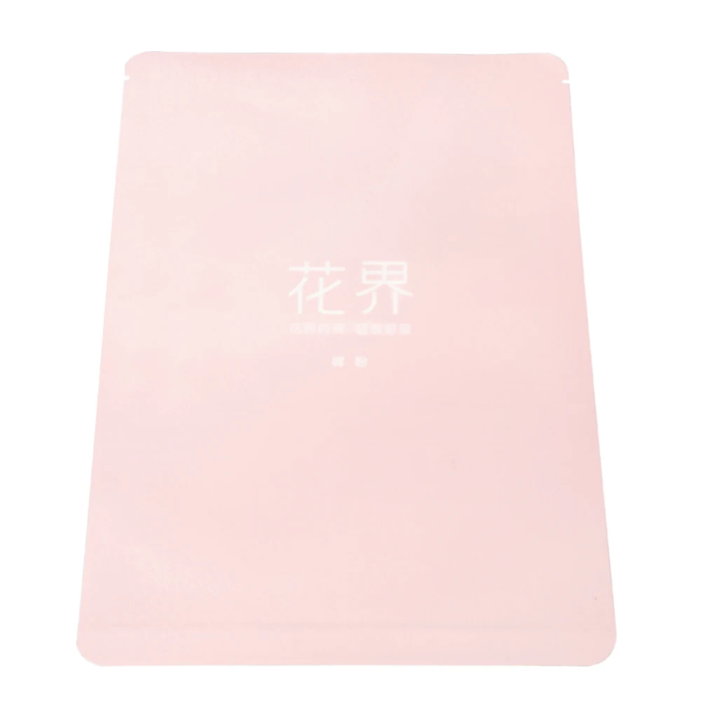 Custom Printed Flat Bottom Stand up Pouch Maize/cassava/wheat Flour Food Packaging Bag Transparent PE Recyclable Zipper Top