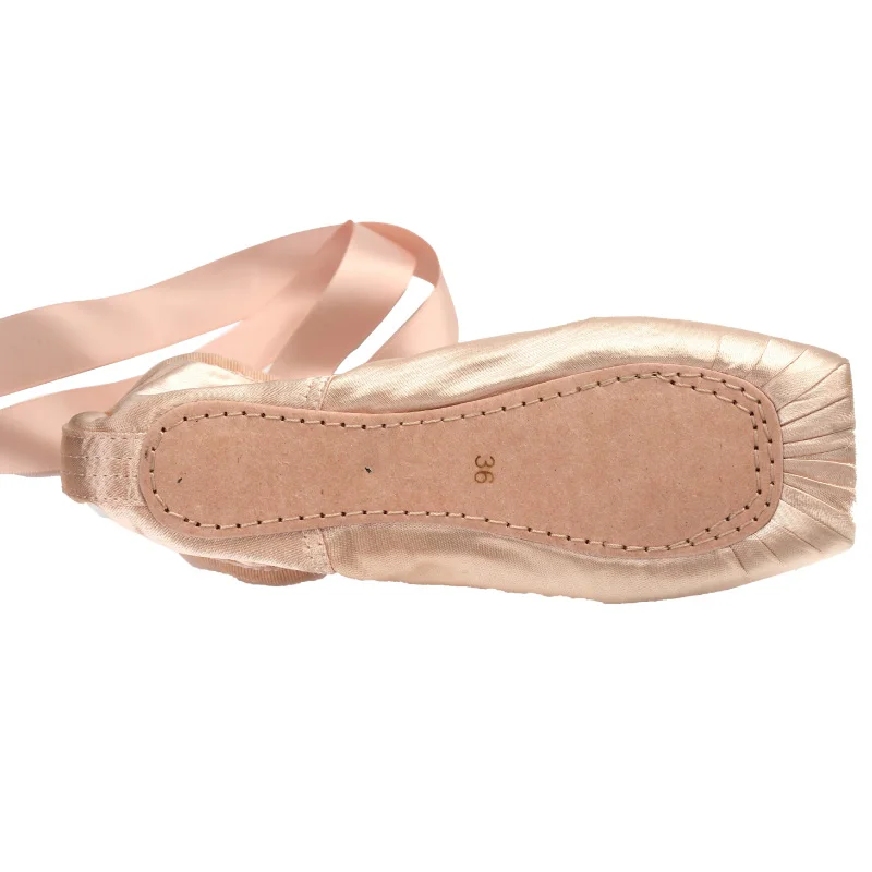 
factory outlet high quality ballet shoes satin dance shoes custom LOGO 