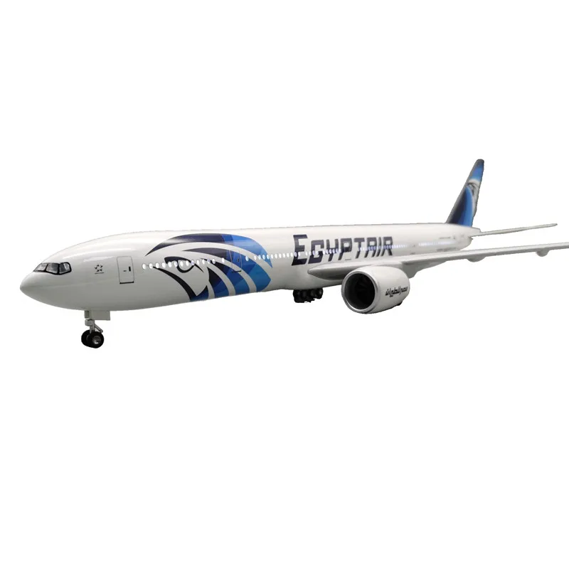Hot New Kids Toys Scale 1:157 47cm B777 EGYPT Airline Desktop Airplane Model Plane Aircraft