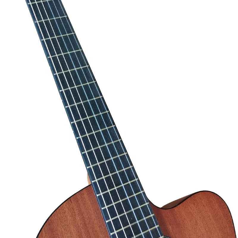 custom Brand matt handmade  Electric Cutaway Classical Guitar Wholesale cheap price Nylon string guitars