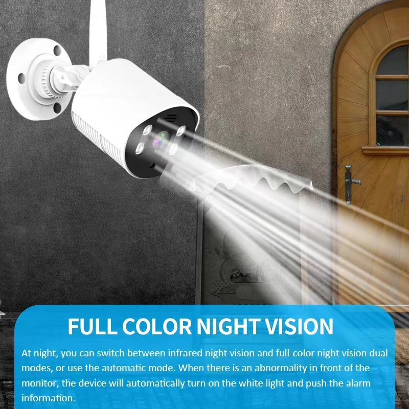 Tuya XMeye 4CH 1080P HD WiFi Security System Wireless Network Surveillance NVR Kit Outdoor CCTV Camera Set Monitor 10.1 inch LCD