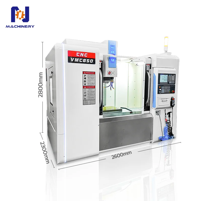 Factory Direct Vmc 850 Machining Center ATC 24 Tools  Changer Cnc Milling Machine