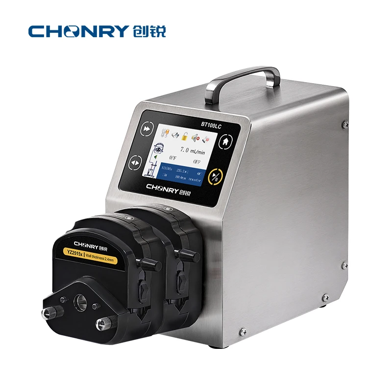 BT100LC/YZ1515x  industrial peristaltic pump price 380ml/min lab small  chemical  high flow stainless steel