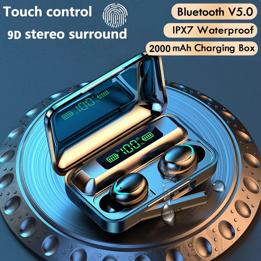 Tws-наушники; Спортивные наушники; Tws наушники F9; Гарнитура; Наушники; Беспроводные наушники для музыки