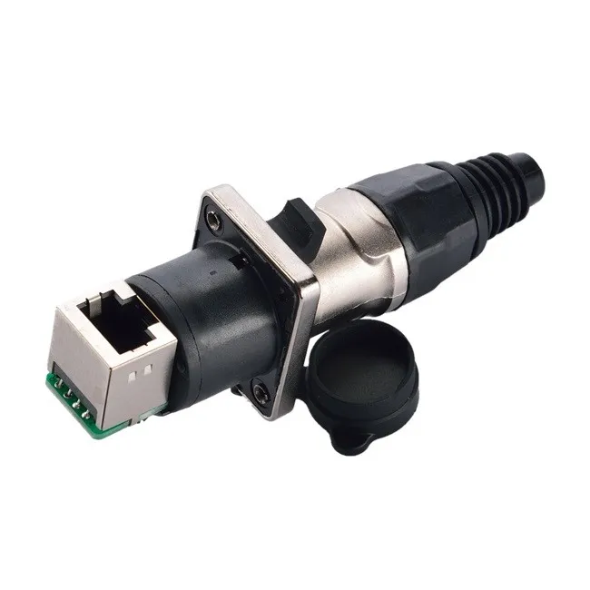 Rj45 прямой тип сигнальной панели двойной IP44 разъем