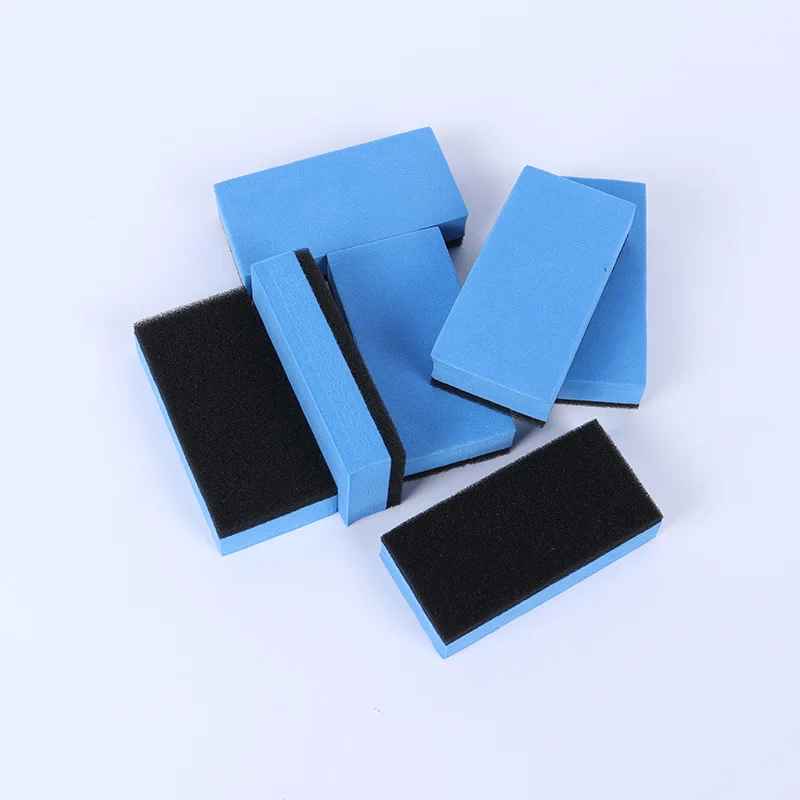Car Waxing 8*4*2cm Nano Ceramic Coating Applicator With Suede Cloth 10*10cm Sponge Type For Efficient Coating