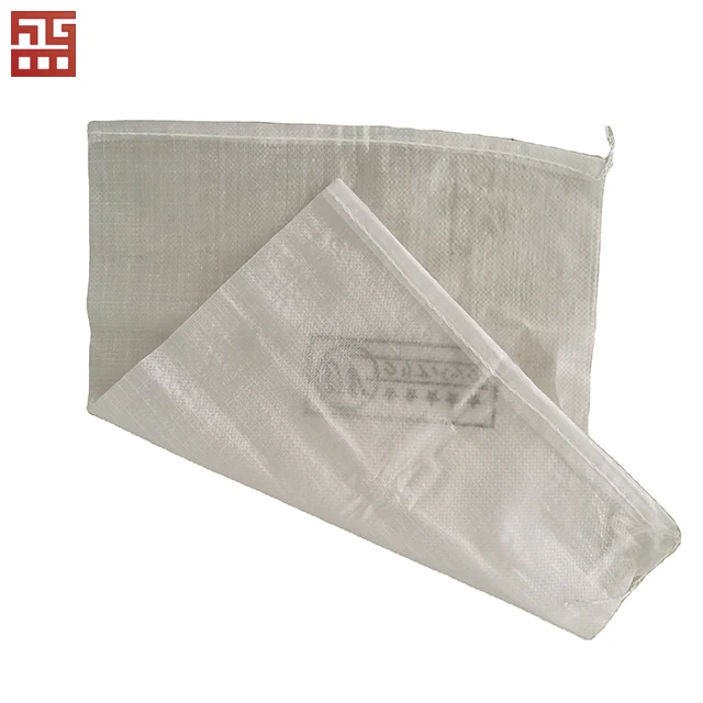china green woven food bags geotextile plastic 50kg pp woven bag agriculture skip bags