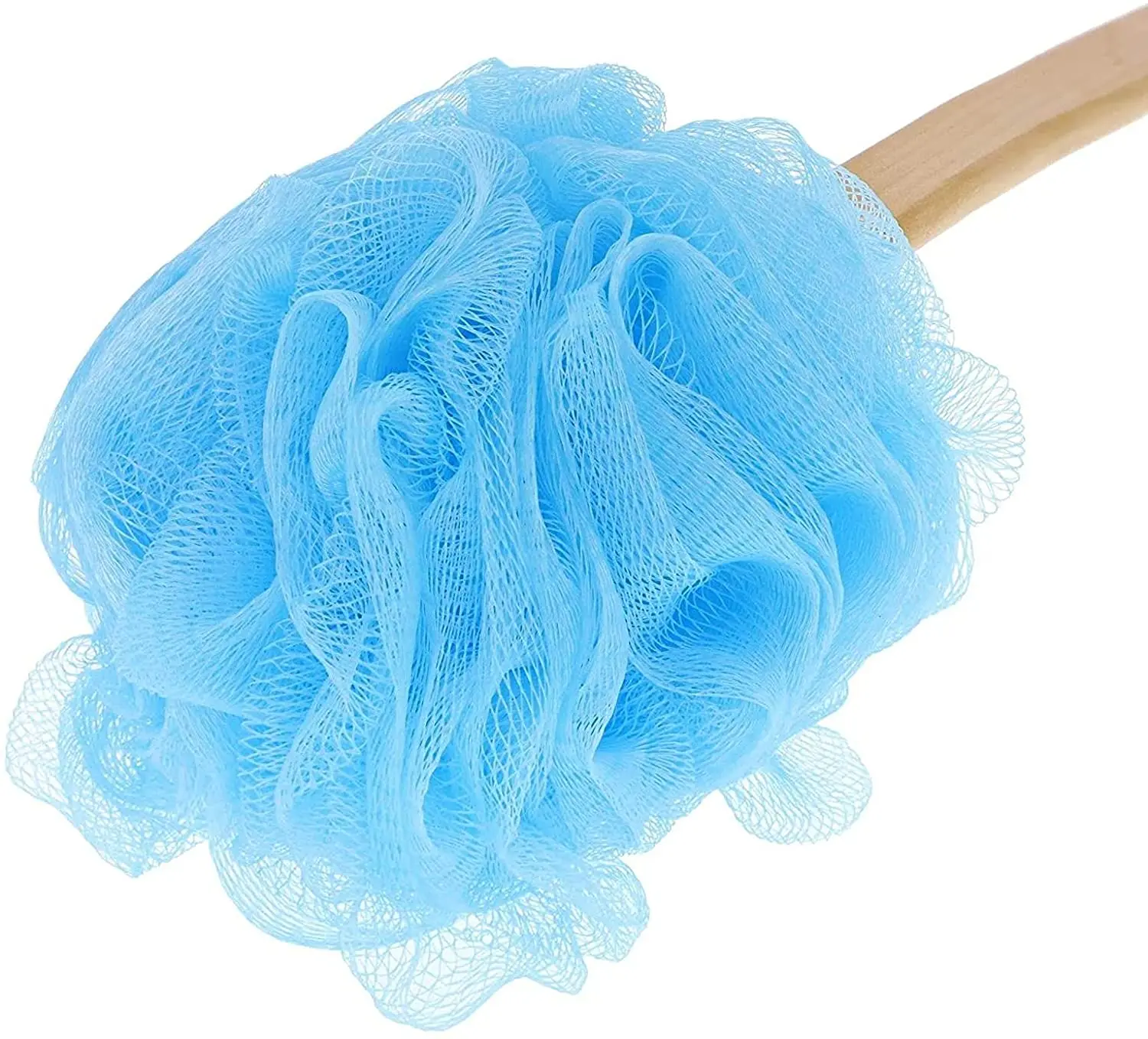 Long Handled Loofah on a Stick Body Back Scrubber, Bath Sponge