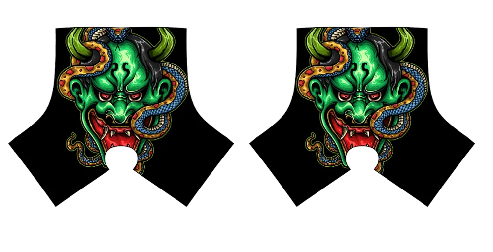 wholesale custom evil vampire face designs cleat covers spats shoes covers