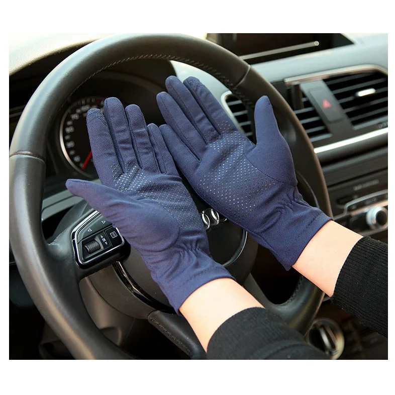 Summer Sun Gloves Breathable Non-Slip Driving Gloves Full Finger