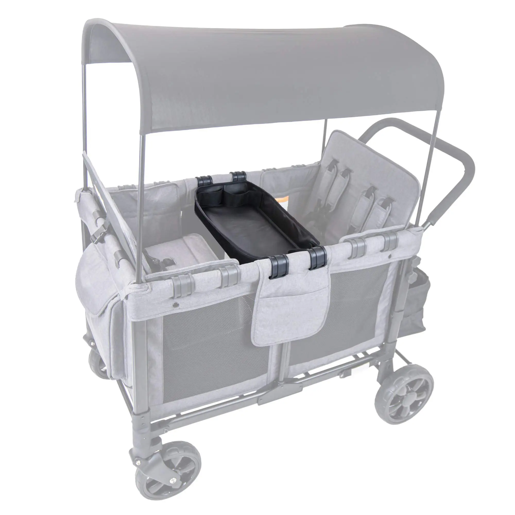 Baby Wagon Accessories Stroller Snack Tray Holder Travel Tray Activity Stroller Lap Tray With 4 Adjustable Cup Holder