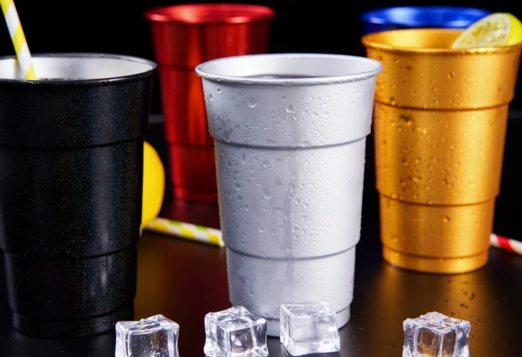 Прямая продажа от производителя экологически чистые новые металлические кружки для колы 500 мл алюминиевая сублимационная кружка напитков белая чашка воды