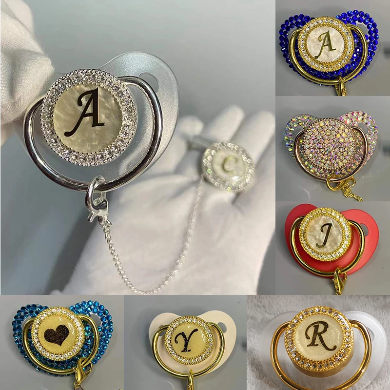 Роскошная уникальная блестящая соска Dollbling для новорожденных силиконовая