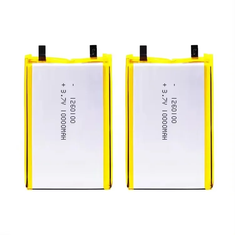 MSDS KC IEC62133 BIS CB 10000 mAh Lithium Battery 1260110 Rechargeable 3.7V Polymer Battery 10000 Battery 10000 mAh
