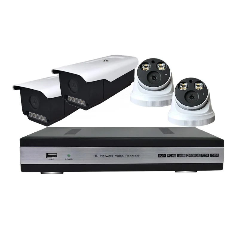 IP-камера Wardmay Super HD 4CHS 5MP, полноцветная, дневное и ночное видео, IP POE NVR система