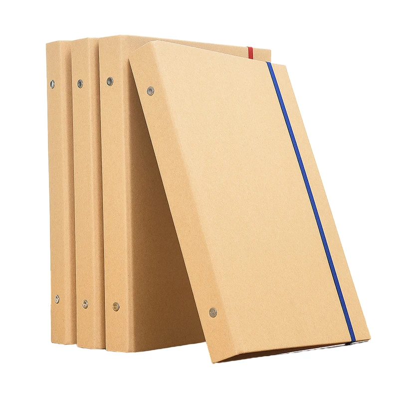Kraft retro album folder file family reunion can be customized LOGO