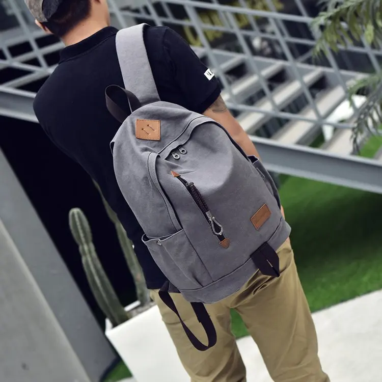 Classic laptop bags for teens canvas outdoor travel adult backpack