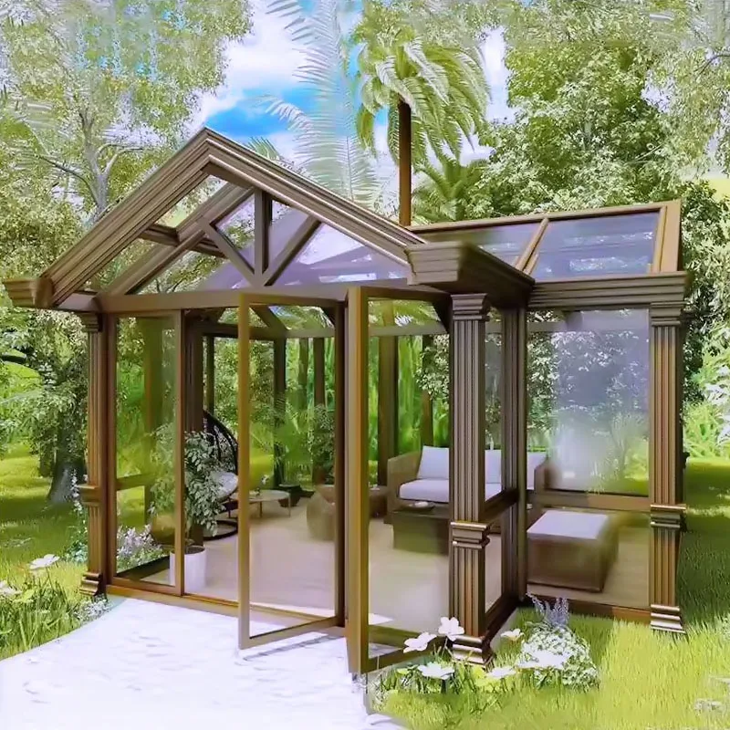 Chinese Manufacturer Sunrooms for Sale Roof Glass Sunroom Glass Sunroom Hous